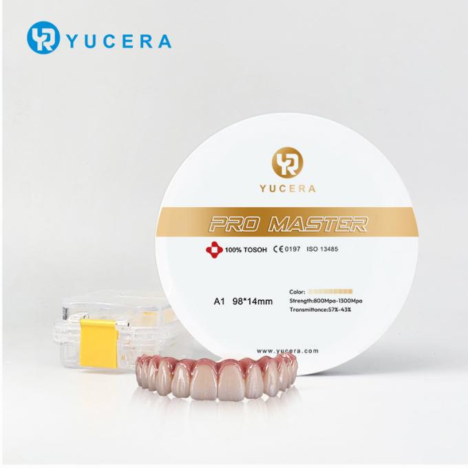 Yucera Pro Master Zirconia Ceramic Block Dental CAD/CAM Customized Crowns
