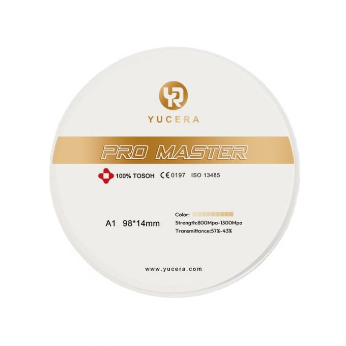 Yucera Pro Master Zirconia Ceramic Block Dental CAD/CAM Customized Crowns