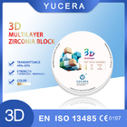 Yucera 3D Plus Multilaer Zirconia Block 98x16mm Open System For Posterior Crown