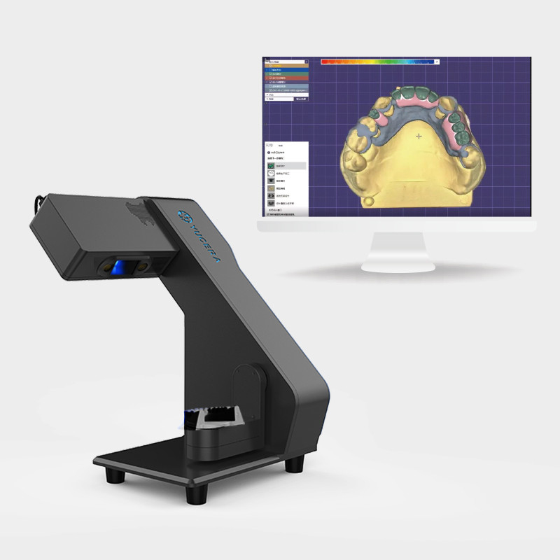 YUCERA Dental Lab Scanner CAD CAM 3D Auto Scanning 20s Scan Time 2 x 3.0MP Camera Resolution