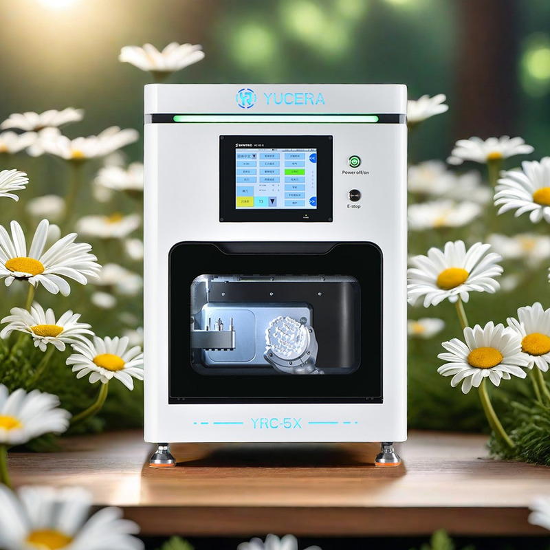 5-Axis Dental Milling Machine 1.5KW 220-230V for Crowns Bridges Abutments