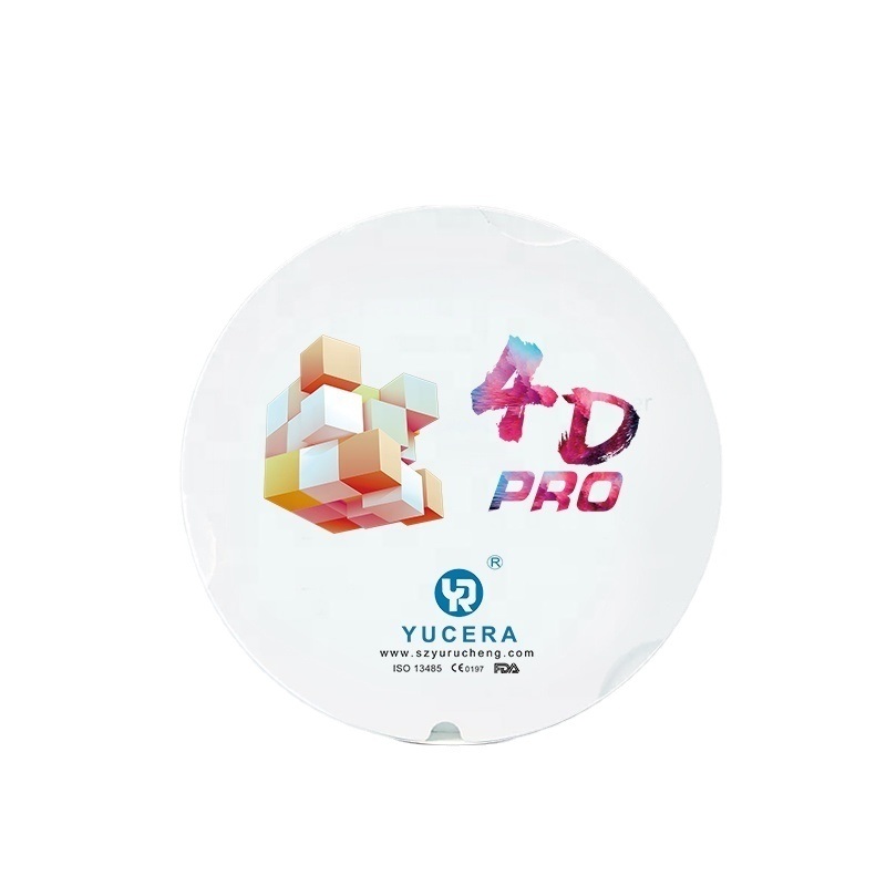 Yucera 4D Pro 95mm Zirconia Blocks and Discs for Convenient and High-Quality Dental Restorations