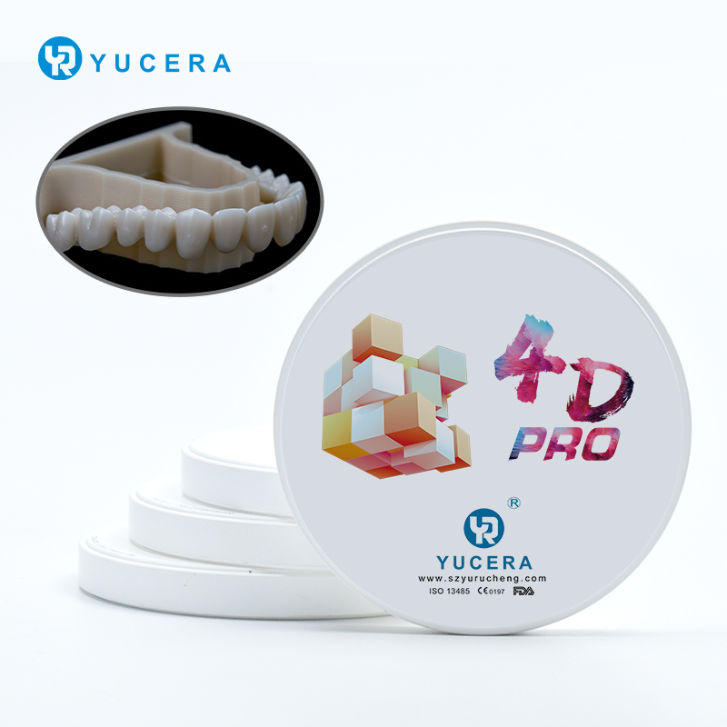 Yucera 4D Pro Multilayer Zirconia Block for Dental Lab High Translucent Dental Consumables & Cam/Cad