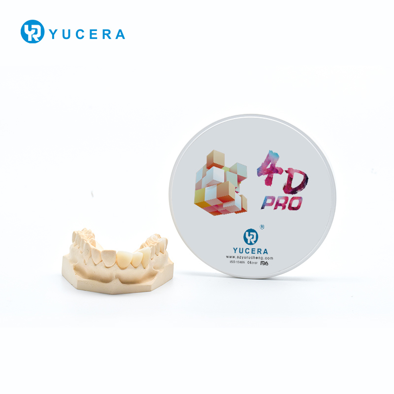 Yucera 4D Pro Multilayer Zirconia Block for Dental Lab High Translucent Dental Consumables & Cam/Cad