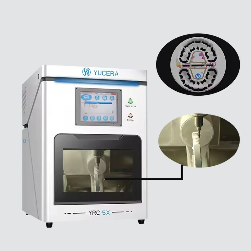 Yucera High Precision Dental Zirconia Milling Machine 5 Axis CNC for CAD CAM Crowns Prosthetics Design