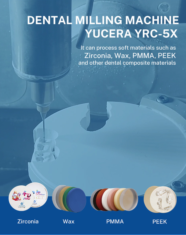 Yucera YRC-5X 5 Axis Minin Dental Cad Cam Cnc Milling Machine Dental Equipments for Lab