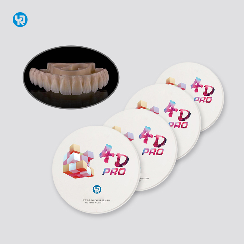 YR 98mm Zirconia Blocks Shade 4D Pro Artificial Teeth Dentures for Dental Milling & Sintering