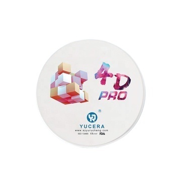 Dental Zirconia Block  YUCERA 4D Pro (1200MPa/43-57% Trans.) | 6-Layer Biomimetic Technology