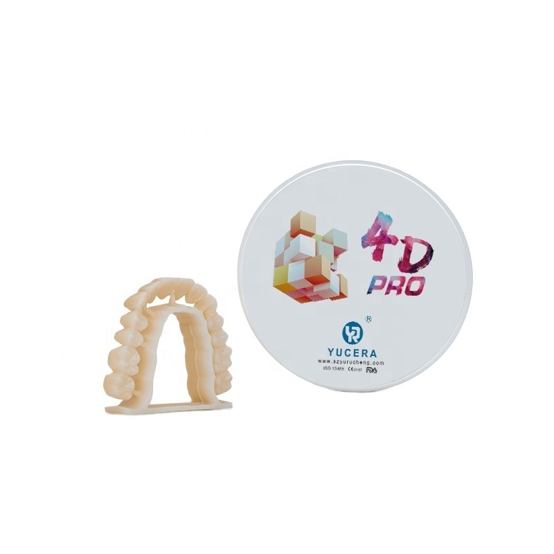 Dental Zirconia Block  YUCERA 4D Pro (1200MPa/43-57% Trans.) | 6-Layer Biomimetic Technology