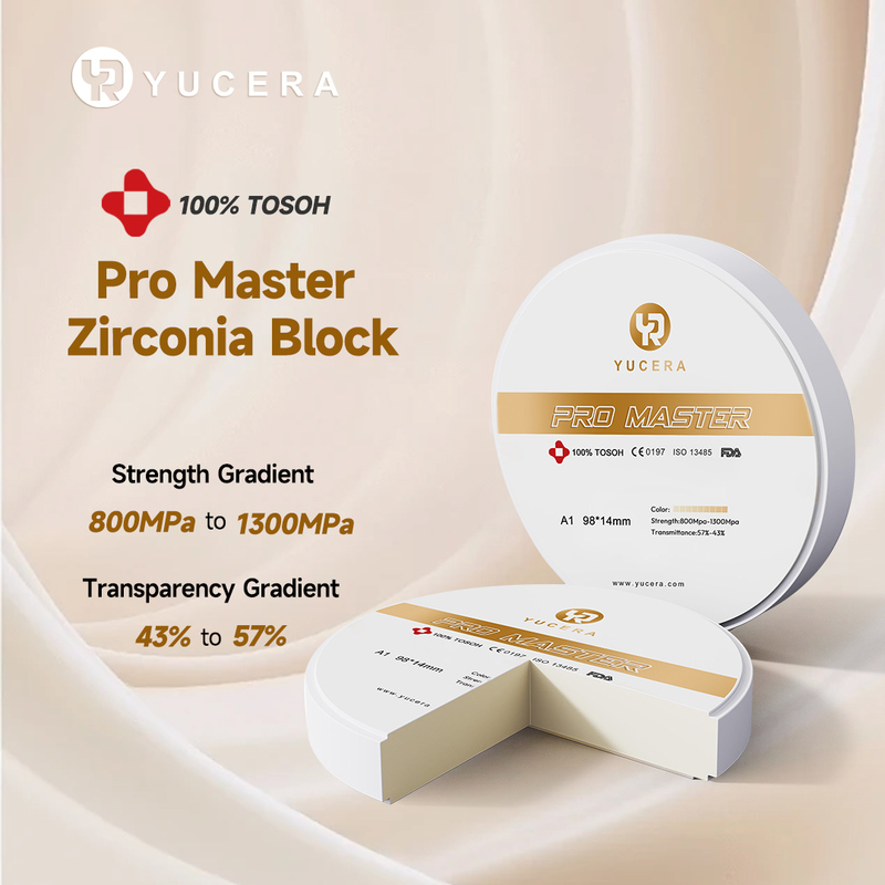 Yucera Pro Master Zirconia Ceramic Blocks - Perfect for CAD/CAM Dental Restorations