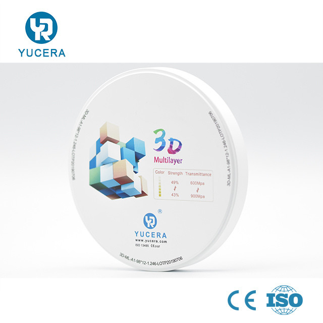 3D Multilayer Dental Zirconia Disc Blocks For Dental Lab And Hospital