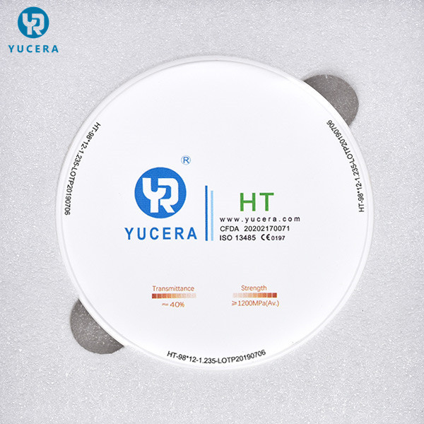 HT 98mm 95mm Dental Zirconia Discs For CAD / CAM System