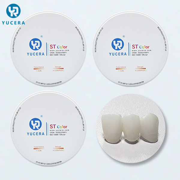 Pre Shaded 98mm 1100 MPa Zirconia Ceramic Block