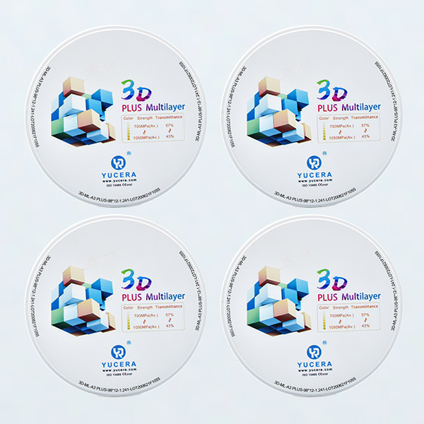 98x25mm Multilayer Zirconia Blocks Dental Zirconia Blank Disc