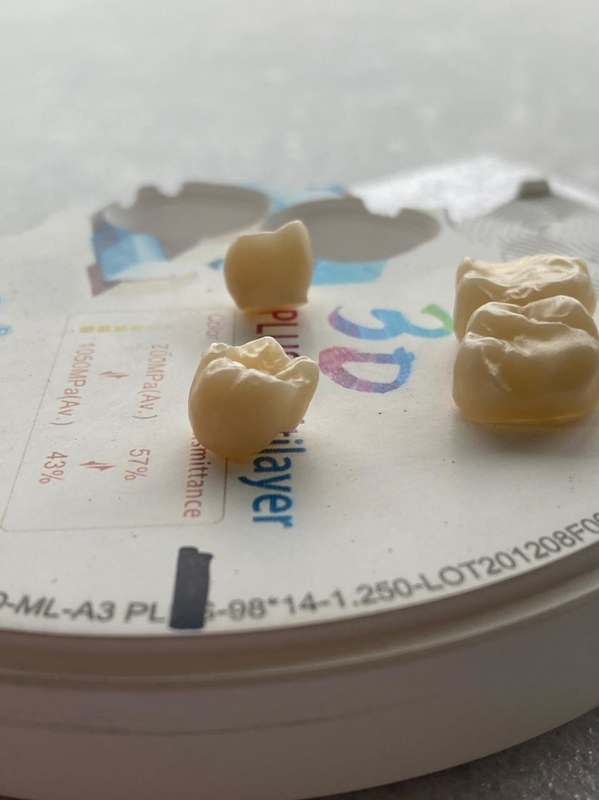 1200HV 3D Plus Dental Zirconia Block False Dental Zirconia Discs