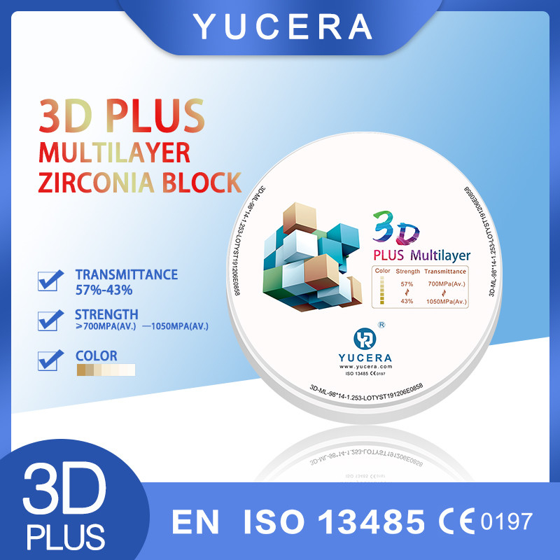 98 95 System 3d Pro Plus Multilayer Zirconia Dental Blocks Vita 16 Color