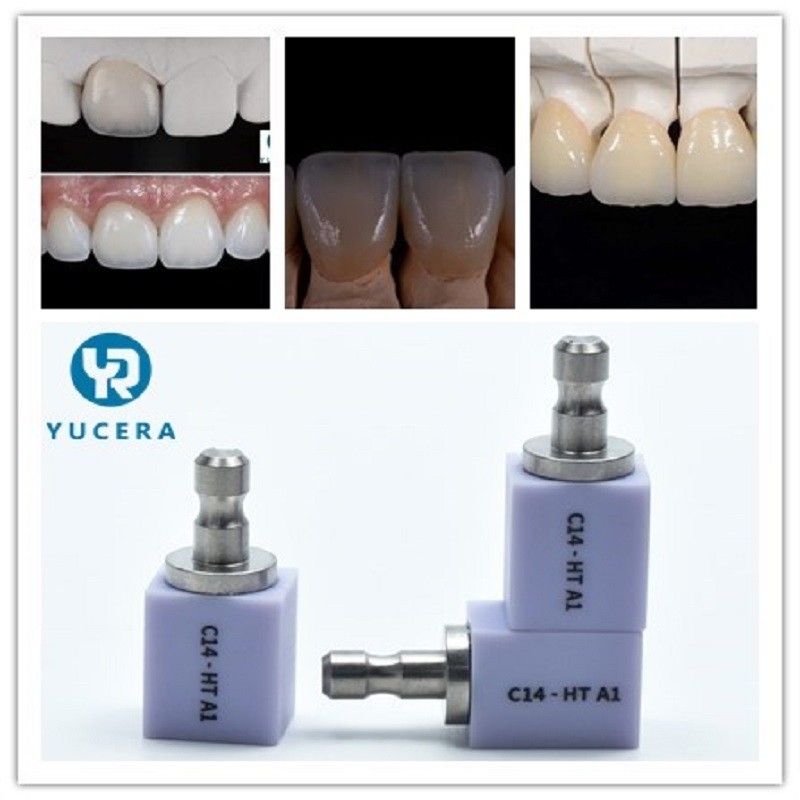 VITA16 Ceradirect Lithium Disilicate Ceramic Blocks C14 HT LT For Dental Lab