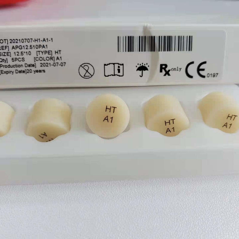 460Mpa Dental Glass Ceramic Disilicate Lithium Ingot Cad Cam For HT LT