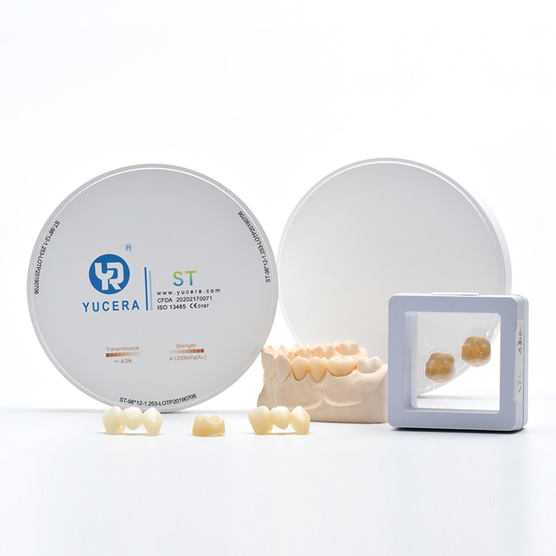 Yucera ST Dental Zirconia Blank 6.05g/Cm3 No Irritation Cold Isostatic Pressing