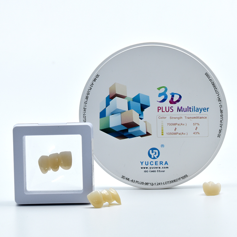 3D Plus Multilayer Dental Zirconia Blocks for CAD/CAM Lab